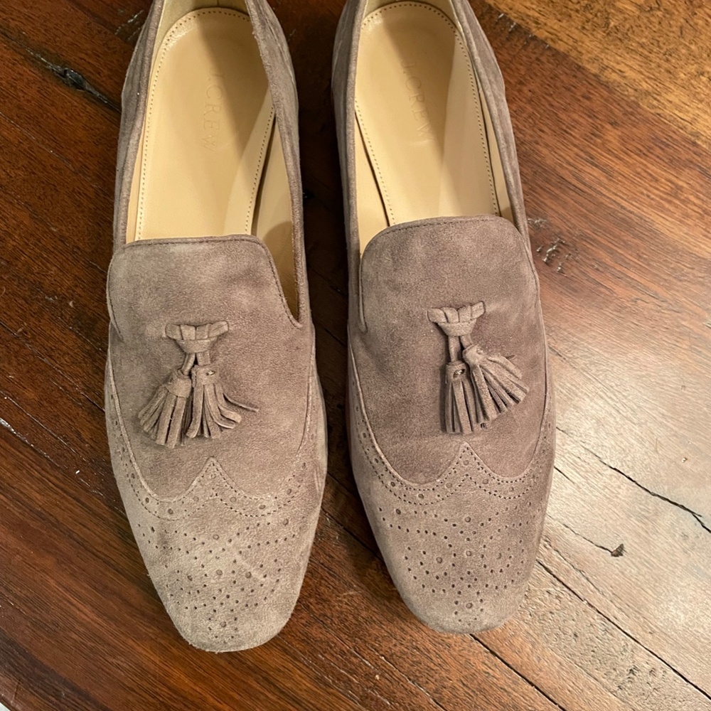 J. Crew Georgie Suede Tassel Loafers